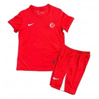 Maglie da calcio Tacchino Seconda Maglia Bambino Europei 2024 Manica Corta (+ Pantaloni corti)